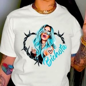 Womens T-shirt Karol g XL white